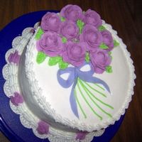 Wilton Level 1 Cake Decorating Class: 3Rd Cake Here it is the final cake for Level One