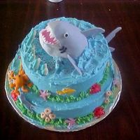 Under Da Sea This shark attach won't hurt you a bit. This is a cake I did for a friend of my son's. He wanted a cool shark cake, so I thought...