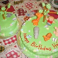 Little People This is a cake I did for a little girl that LOVED the little people. I made the little people and animals out of candy clay. Notice the...