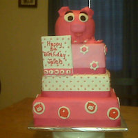 Pig Cake Fondant with Fondant accents. Will be glad when i'm good enough that they start turning out as good as i see them in my head, lol. TFL...