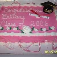 100_0047.jpg This is an ice cream cake. The customer requsted hot pink base icing. I haven't quite mastered writing yet... I'm left handed!