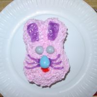 Mini Easter Bunny easter bunnies - so tasty - red velvet cake with buttercream icing -- mmmm