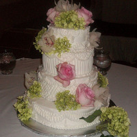 First Piped Cake So far this is my favorite cake of the summer.