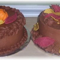 Chocolate Thanksgiving Cakes 
