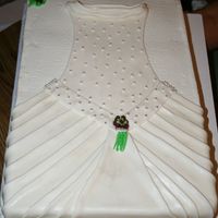 Bridal Shower This is all BC and fondant dress. Again another creation from CC. The bride to be didn't want to cut it.