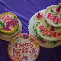 My Daughter's First Birthday Cakes These cakes were for my daughter's first birthday. I made her own cake for her, but she was not very interested. I guess that is what...