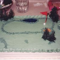 Dad's Golf Birthday Cake 