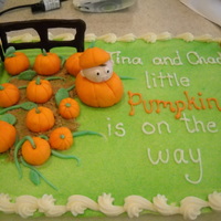 Little Pumpkin Spice cake with cream cheese icing....