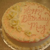Buttercream Cake Wit Fondant Roses 