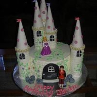 Castle Cake We made this cake for a 7 year olds birthday. It's sprinkle cake with buttercream, fondant, and royal icing.
