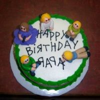 Papa's Cake This was for a customer who wanted to get a cake for her husband and all he wanted was his 5 grandchildren on the cake. So I thought it...