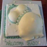 Belly Cake This was my first attempt at a belly cake. Have been dieing to try one. Fairly easy to do. 1/2 ball pan for the belly, and 2 small mini...