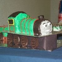 Hpim1697.jpg Henry from Thomas and FriendsI made this for a little boy's third birthday. I used web site pictures to get the colors and lines right...