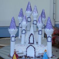 Princess Castle Cake This was the cake I made for my twin daughters' birthday.