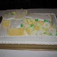 Baptism Cake All of the flowers and decorations are make from gumpaste and fondant. What would you charge for this cake? I ended up gifting it.