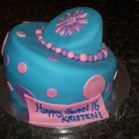 Sweet 16 -- Topsy Turvy Trial I had an order for a topsy turvy cake so I did a practice one to get the technique down--Here it is!