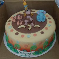 Baby Shower This cake was made for a baby shower. This was my very first experience with molding and shaping animals. Needs more work but for the most...