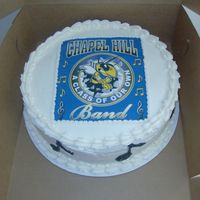 Band_Banquet_09.jpg I made 4 of these cakes and all of them were 14" Rounds. The cake doesn't look that big in the picture but they were huge.