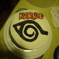 Naruto This cake was for my BIL who's only 8. It is yelow cake with BC frosting. The Naruto part is a BCT from the comic book cover. He...