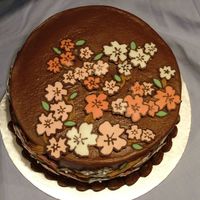 Cherry Blossom Cake This is a cake I did as a result of a fundraising auction at church. I auctioned one ready-made cake with the promise of two more and this...