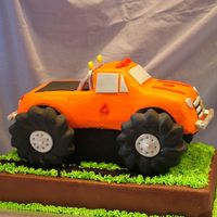 Monster Truck This is my nephew's birthday cake. He is a huge monster truck fan. Thanks to kim2462 for her kind help with this! It was fun to make...