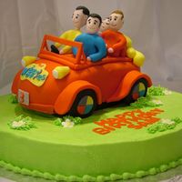 Wiggles And The Big Red Car I did this birthday cake for my friend's son.