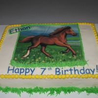 Horse Icing image cake