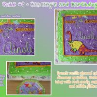 Dinosaur Birthday This was my daughter's 3rd birthday cake. She is totally into dinosaurs and the brontosaurus on the cake is from the party theme. All...