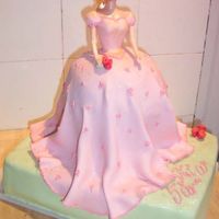 Barbie Cake A Barbie cake I made for a little girl for her birthday, she turned 5, and she just loooooves pink :)
