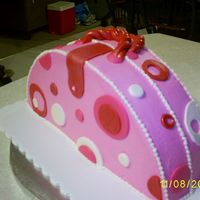 Purse Cake Credit goes to Gourmetcakes....I found her pic on CC and had to try it. Cake is 12" round cut in half....WASC with out the "A&...