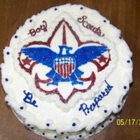 Boy Scouts Of America Emblem FBCT And after I got the cake done, DH tells me the eagle is facing the wrong way. I have to remember that when I doing the FBCT that I...