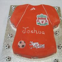Football Shirt This Liverpool football shirt cake was made for my Grandson. The badge is a cloth badge so that he could sew it on his coat after his...
