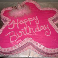 Pretty In Pink My little brother (who is 7) actually helped me decorate the cake, i messed up and he had some ideas for me.