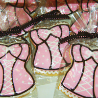 Corset Cookies Corset cookies for my friend's lingerie shower. The shape was cut from a piece of laminated poster board. I used a knife to cut around...