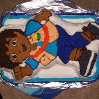Diego Cake! I used the diego shaped pan and starred it all with buttercream frosting... my friends loved it!!!