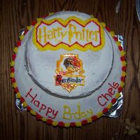 Harry Potter Cake! My friend Chelsea loves harry potter espically gryffinodor