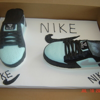 Nike Shoes All buttercream, all freehand. Carved from a 11x15....longgggggggggggg time to decorate. Loved the outcome