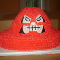 Juggernaut Not much carving on this one, used the wondermold pan for the top and a trimmed 9x13 for the bottom..all buttercream