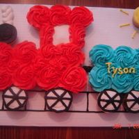 Cupcake Train cupcake train made with 25 cupcakes, thanks for looking