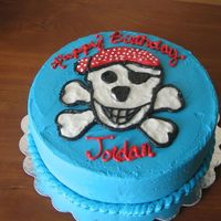 Arrr... Pirates This was done by inspiration of another CC'er... They asked for a pirate theme cake, I saw one similar on here & thought it would...