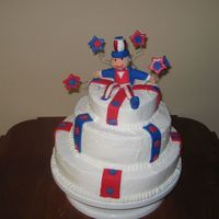 Uncle Sam I got the idea for this cake from another CC'er.... It was my 1st attempt at a "topsey turvey" cake....I learned from it...