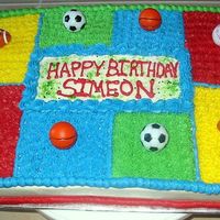 Colorful Toddler Boy Cake Cake was made for a two year old boy. Tried to make it look like a picture book with the bright colors!