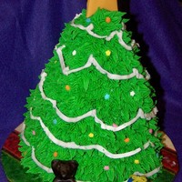 3D Christmas Tree made this for cake raffle at kids school. TFL