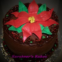 Poinsetta Birthday made this for my good friend for her birthday. TFL