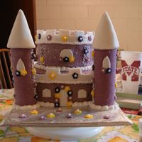 Castle Cake Cake done for a little girl's birthday party. She loves pink and princesses, so the cake was very special to her.