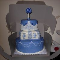 My Birthday Cake Yes, I made this enormous cake for my own birthday. The cake is chocolate with whipped chocolate ganache for frosting (this made the...