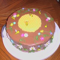 Bee Cake I made this cake for a fellow beekeeper. It is chocolate with chocolate cream cheese icing. The honeycomb is made from candy melts. The...