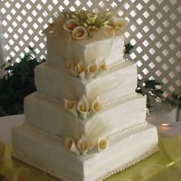 50Th Anniversary Cake This is a copy of a cake by "letseatcake". I hope she doesn't mind. The customer wanted one like it. Was not happy with the...