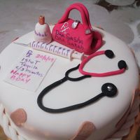 Dsc06589.jpg This cake for my daughters birthday, she is studying at the medicine school
