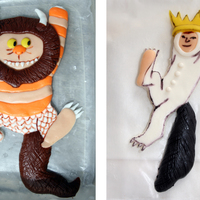 Wild Things! A couple character's I did for my friend's twin boys' birthday cake. These figures don't have hands for a reason...they...